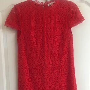 Francescas Red Lace Dress